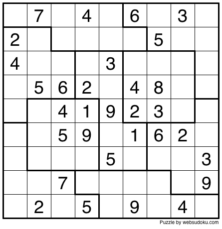 Daily Sudoku Puzzles to print or play online at